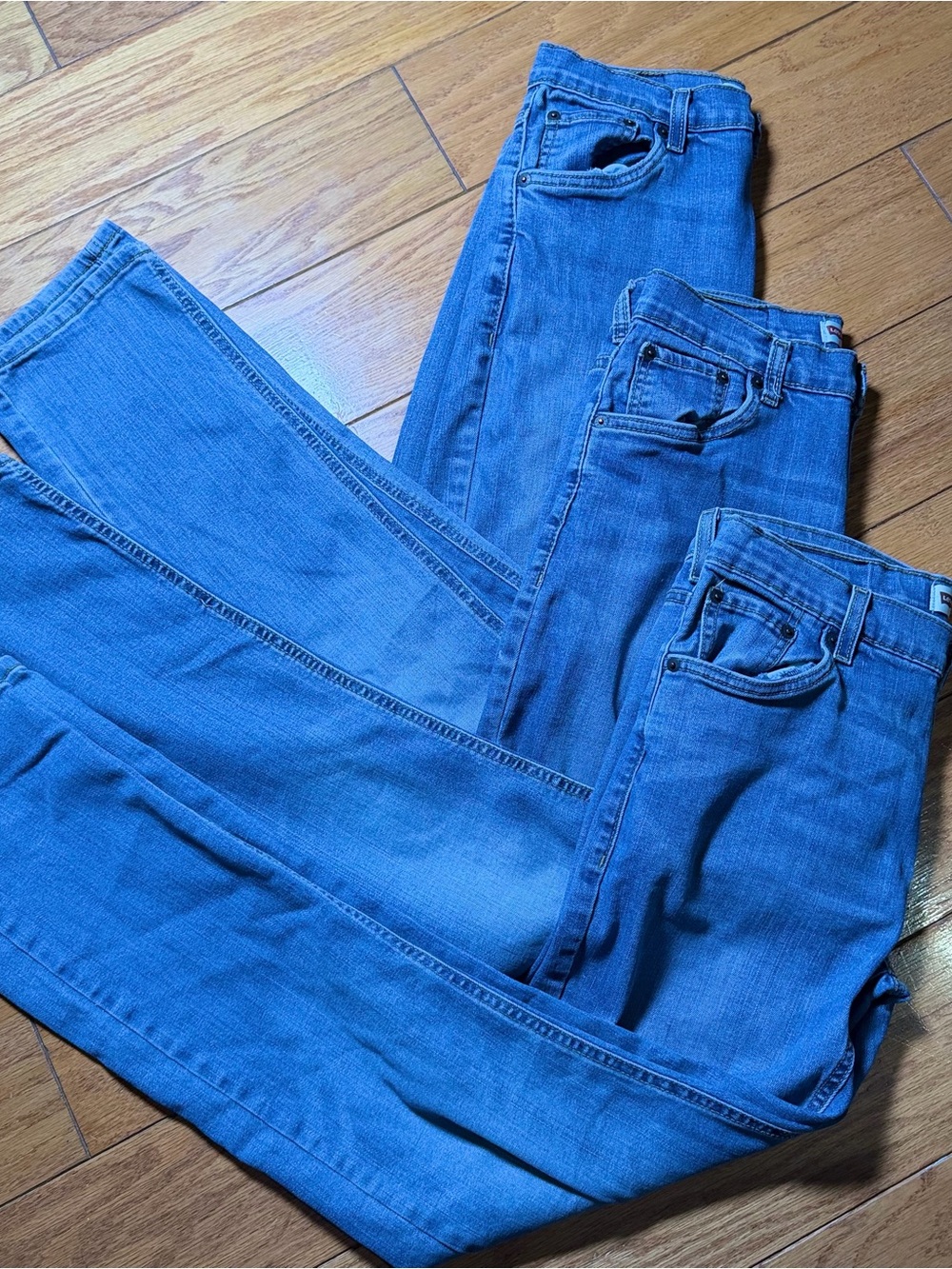 Levi's Slim-Straight Blue Denim Jeans Duo